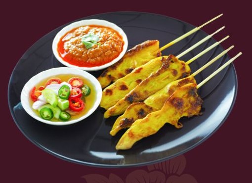 Chicken Satays at Siam Village Heritage Thai restaurant