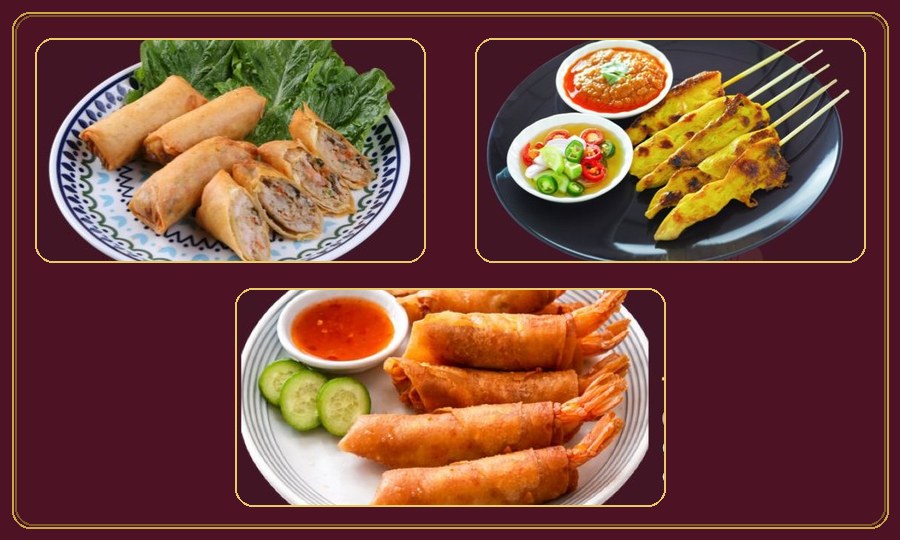 Siam Entrée Combination at Siam Village Heritage Thai restaurant