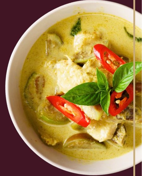 Green Curry at Siam Village Heritage Thai restaurant