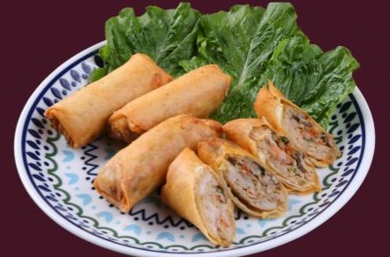 Homemade Valley Heritage Spring Rolls at Siam Village Heritage Thai restaurant